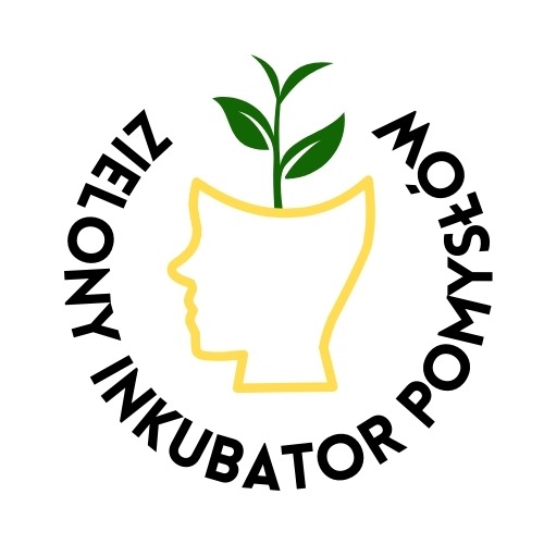 logo projektu: zielony inkubator pomysłów