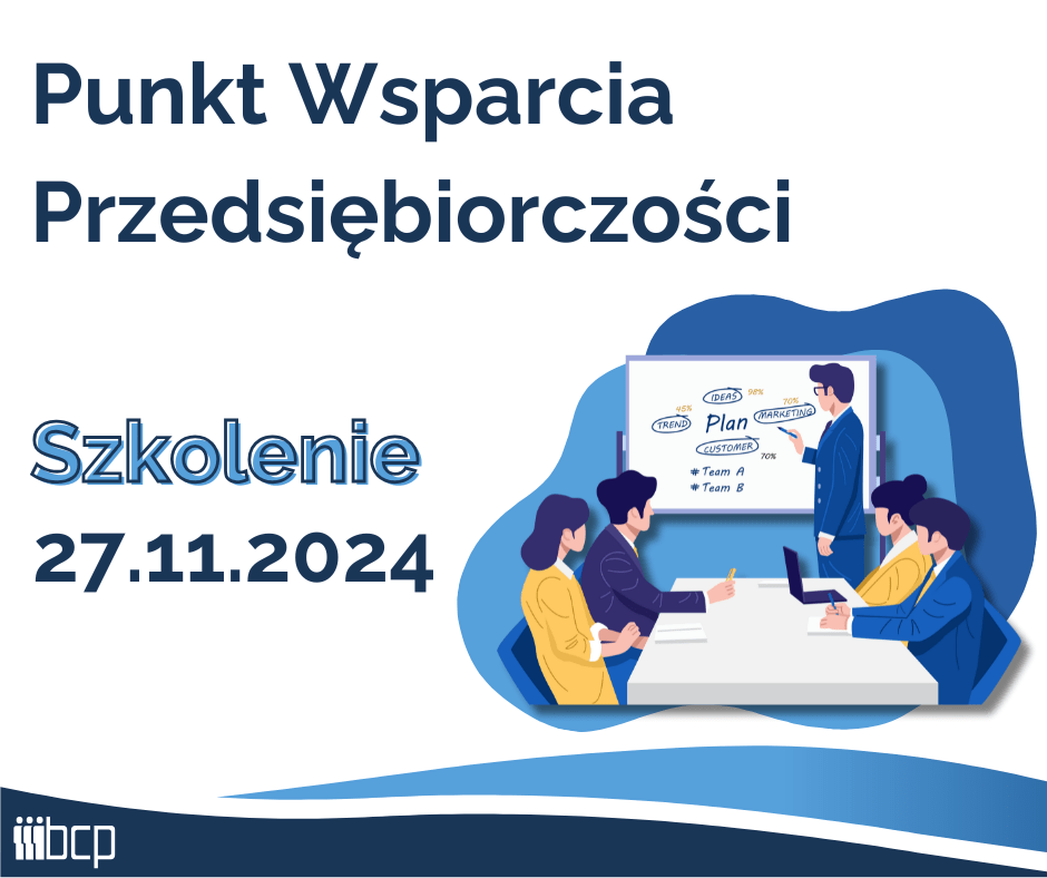 obrazek obrazek informujący o planowanym szkoleniu wraz z logotypem BCP