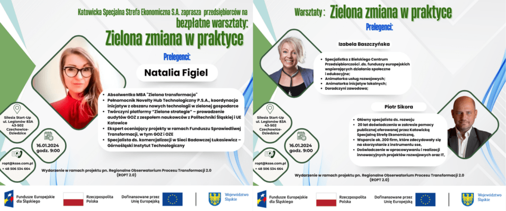 plakat - prelegenci wydarzenia - Natalia Figiel, Izabela Baszczyńska, Piotr Sikora